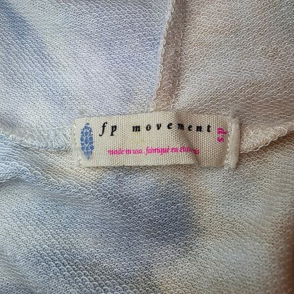 FP Movement Tie Dye Cropped Hoodie Sweatshirt Oversized Women Small - Picture 5 of 9